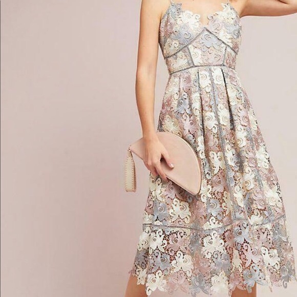 NWT Anthropologie Eri + Ali Everleigh Lace Dress - Picture 8 of 11
